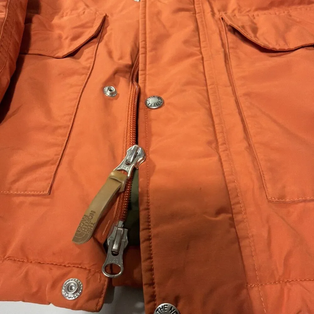 The North Face Thermoball Eco Parka Jacket Orange Green Men’s Large Utility